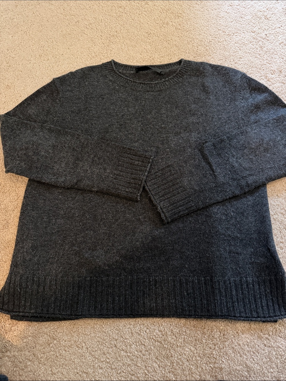 Jenni Kayne Dark Charcoal Everyday Crewneck Sweater